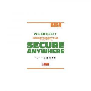 Webroot Internet Security Plus | 3-Device | 1-Year Subscription | Download