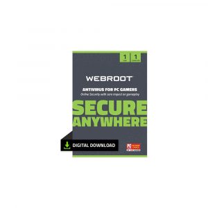 Webroot Antivirus for PC Gamers | 1-Device | 1-Year Subscription | Download